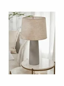 Westwing Collection Große Tischlampe Kaya mit Betonfuß, Ø 29 x H 52 cm -Leuchten Verkaufsladen Grosse Tischlampe Kaya mit Betonfuss 8