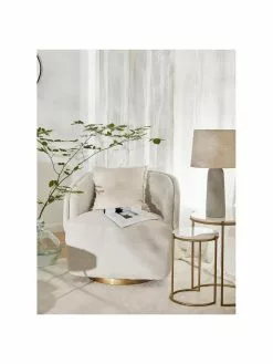 Westwing Collection Große Tischlampe Kaya mit Betonfuß, Ø 29 x H 52 cm -Leuchten Verkaufsladen Grosse Tischlampe Kaya mit Betonfuss 9