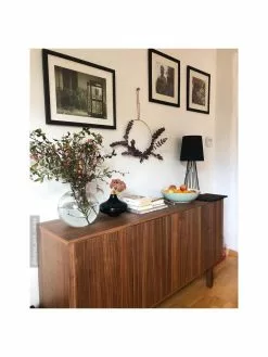 Villeroy & Boch Große Tischlampe Mailand in Schwarz, Ø 23 x H 59 cm -Leuchten Verkaufsladen Grosse Tischlampe Mailand in Schwarz 1