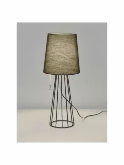 Villeroy & Boch Große Tischlampe Mailand in Schwarz, Ø 23 x H 59 cm -Leuchten Verkaufsladen Grosse Tischlampe Mailand in Schwarz 5