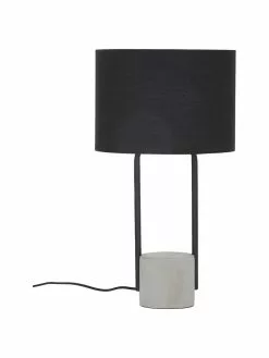 Westwing Collection Große Tischlampe Pipero mit Betonfuß, Ø 28 x H 51 cm