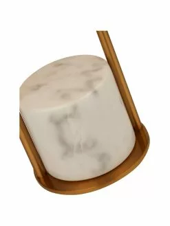 Searchlight Große Tischlampe Quebec mit Marmorfuß, Ø 35 x H 62 cm -Leuchten Verkaufsladen Grosse Tischlampe Quebec mit Marmorfuss 3