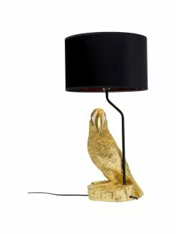 Kare Design Gro&szlig;e Tischlampe Toucan aus vergoldetem Kalkstein, Ø 38 x H 70 cmNur noch 1 Artikel verfügbar -Leuchten Verkaufsladen Grosse Tischlampe Toucan aus vergoldetem Kalkstein 5