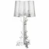 Kartell Große Transparente Design Tischlampe Bourgie, Ø 37 x H 78 cmNur noch 1 Artikel verfügbar -Leuchten Verkaufsladen Grosse Transparente Design Tischlampe Bourgie