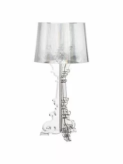 Kartell Große Transparente Design Tischlampe Bourgie, Ø 37 x H 78 cmNur noch 1 Artikel verfügbar