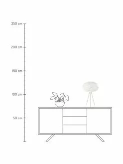 Umage Große Tripod Tischlampe Eos aus Federn, Ø 35 x H 56 cm -Leuchten Verkaufsladen Grosse Tripod Tischlampe Eos aus Federn 3