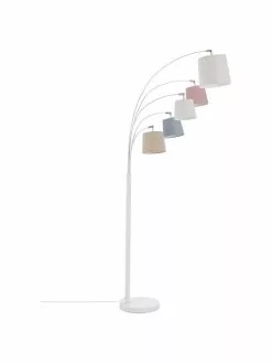 By Rydens Große Verstellbare Bogenlampe Foggy, B 80 x H 200 cm