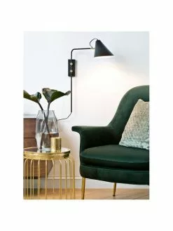 House Doctor Große Verstellbare Wandleuchte Club mit Stecker, T 46 x H 62 cm -Leuchten Verkaufsladen Grosse Verstellbare Wandleuchte Club mit Stecker 2