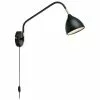 Markslöjd Große Verstellbare Wandleuchte Valencia mit Stecker in Schwarz, T 40 x H 28 cm -Leuchten Verkaufsladen Grosse Verstellbare Wandleuchte Valencia mit Stecker in Schwarz