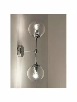 Westwing Collection Große Wandleuchte Beth aus Glas, T 21 x H 50 cm -Leuchten Verkaufsladen Grosse Wandleuchte Beth aus Glas 3