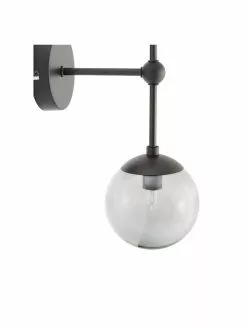 Westwing Collection Große Wandleuchte Beth aus Rauchglas, T 20 x H 45 cm -Leuchten Verkaufsladen Grosse Wandleuchte Beth aus Rauchglas 4