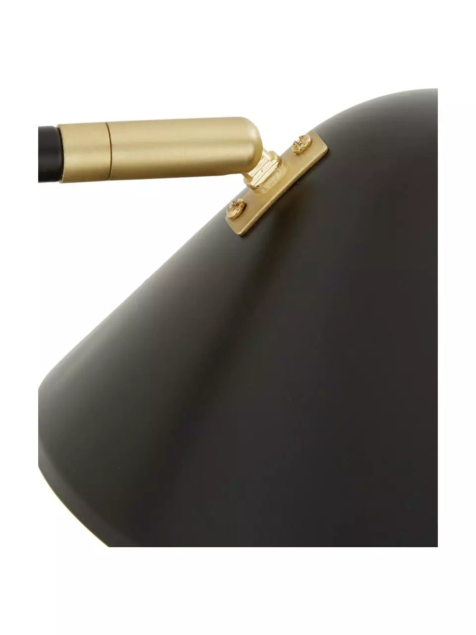 Westwing Collection Große Wandleuchte Neron mit Stecker und Gold-Dekor in Schwarz, B 27 x T 100 cm 8 Westwing Collection Große Wandleuchte Neron mit Stecker und Gold-Dekor in Schwarz, B 27 x T 100 cm – Bild 6