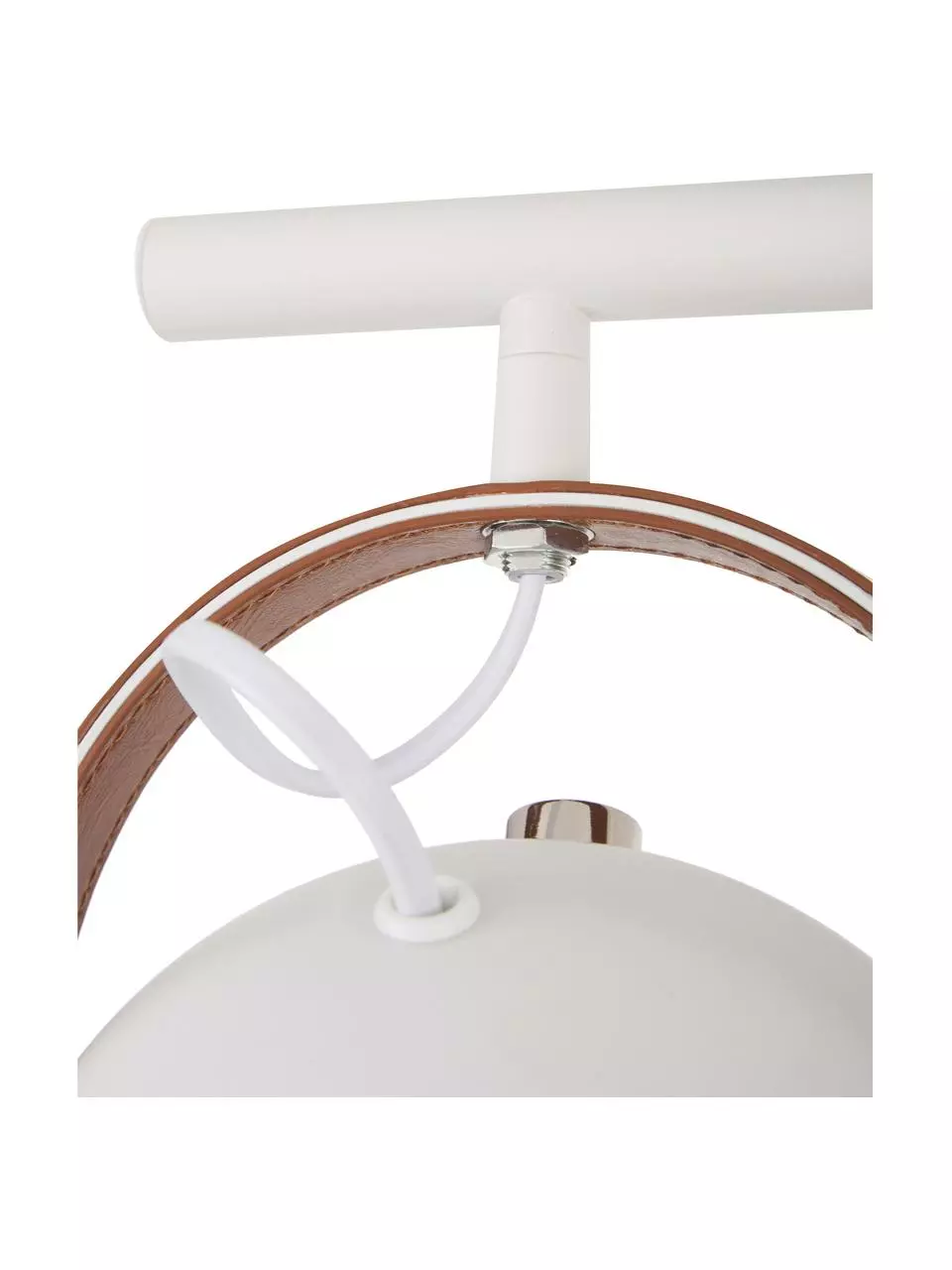 Großer Deckenstrahler Bow mit Leder-Dekor, B 76 x H 28 cm 7 Großer Deckenstrahler Bow mit Leder-Dekor, B 76 x H 28 cm – Bild 5