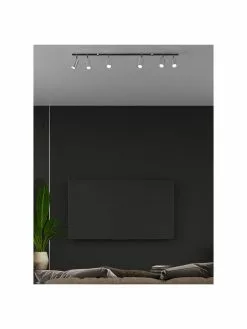 Großer Deckenstrahler Etna in Chrom, B 120 x H 15 cm -Leuchten Verkaufsladen Grosser Deckenstrahler Etna in Chrom 1