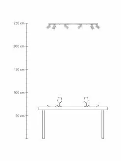 Großer Deckenstrahler Etna in Grau, B 120 x H 15 cm 10 Großer Deckenstrahler Etna in Grau, B 120 x H 15 cm -Leuchten Verkaufsladen Grosser Deckenstrahler Etna in Grau 2
