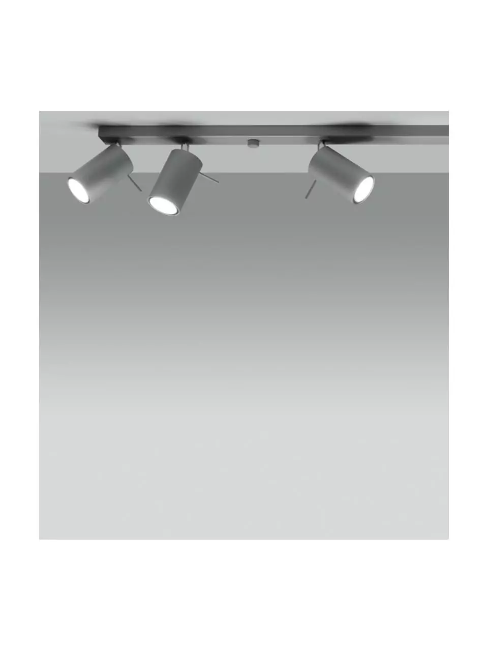 Großer Deckenstrahler Etna in Grau, B 120 x H 15 cm 6 Großer Deckenstrahler Etna in Grau, B 120 x H 15 cm – Bild 4