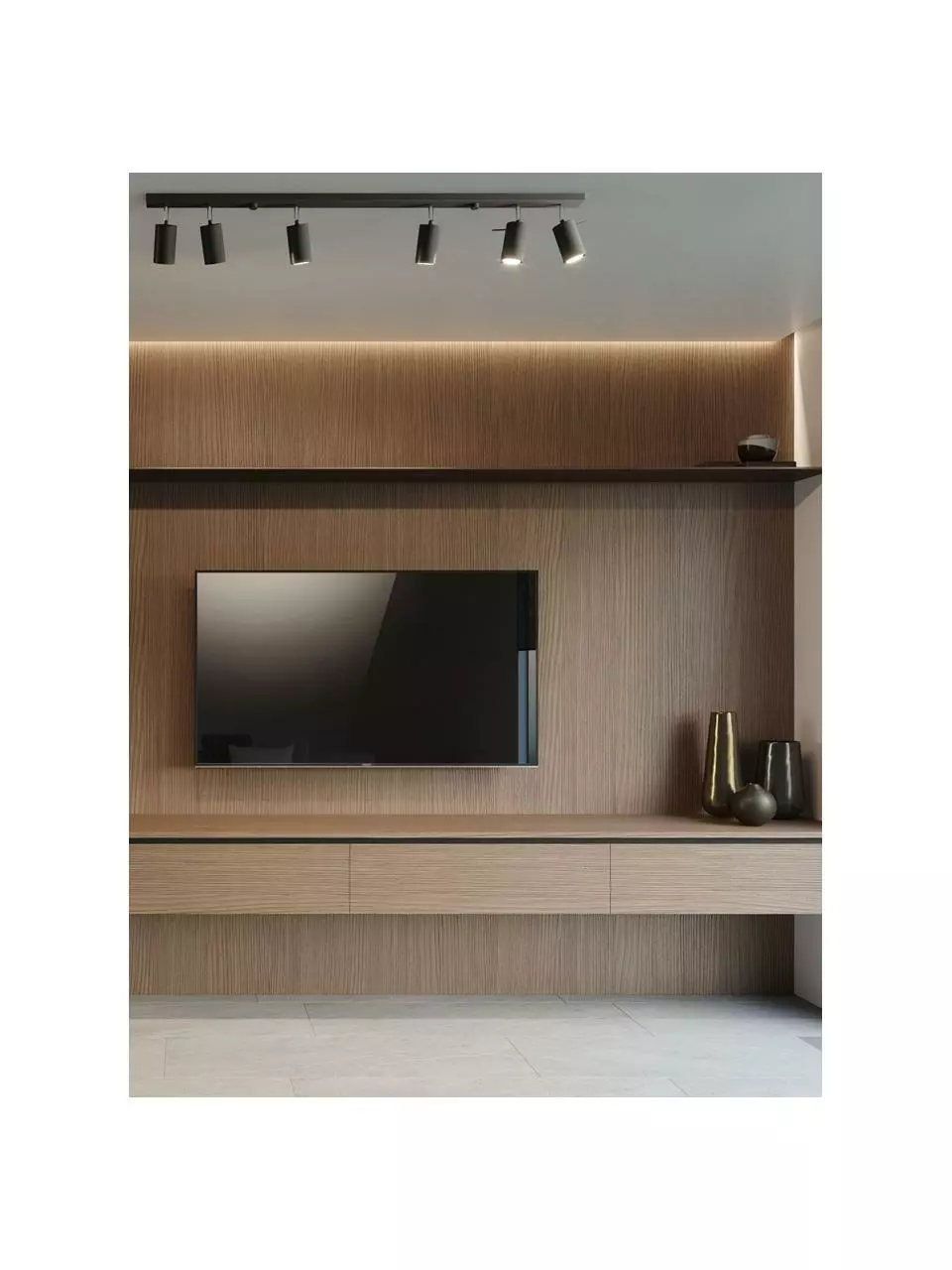 Großer Deckenstrahler Etna in Schwarz, B 117 x H 16 cm 4 Großer Deckenstrahler Etna in Schwarz, B 117 x H 16 cm – Bild 2