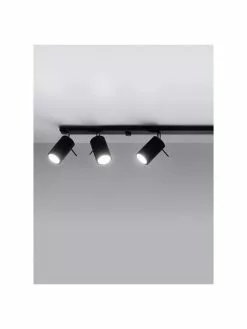 Großer Deckenstrahler Etna in Schwarz, B 117 x H 16 cm 10 Großer Deckenstrahler Etna in Schwarz, B 117 x H 16 cm -Leuchten Verkaufsladen Grosser Deckenstrahler Etna in Schwarz 3