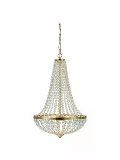 Markslöjd Großer Kronleuchter Gränsö in Gold, Ø 40 x H 59 cm