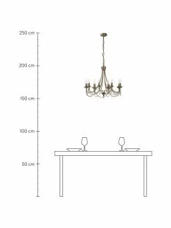 Searchlight Großer Kronleuchter Maypole, Ø 60 x H 50 cm -Leuchten Verkaufsladen Grosser Kronleuchter Maypole 2