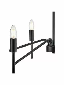 Markslöjd Großer Kronleuchter Monarch in Schwarz, Ø 70 x H 43 cm -Leuchten Verkaufsladen Grosser Kronleuchter Monarch in Schwarz 4