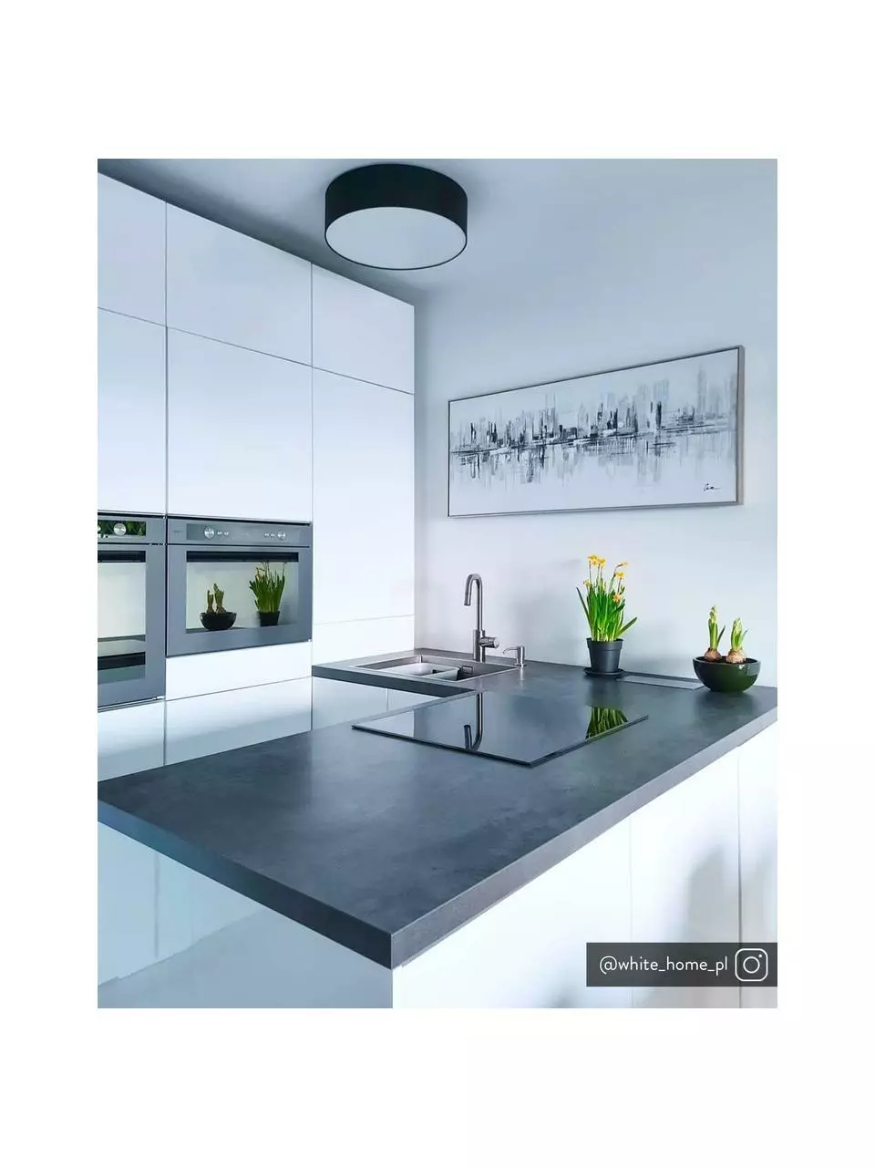 Handgefertigte Deckenleuchte Mika, Ø 30 x H 10 cm 8 Handgefertigte Deckenleuchte Mika, Ø 30 x H 10 cm – Bild 6