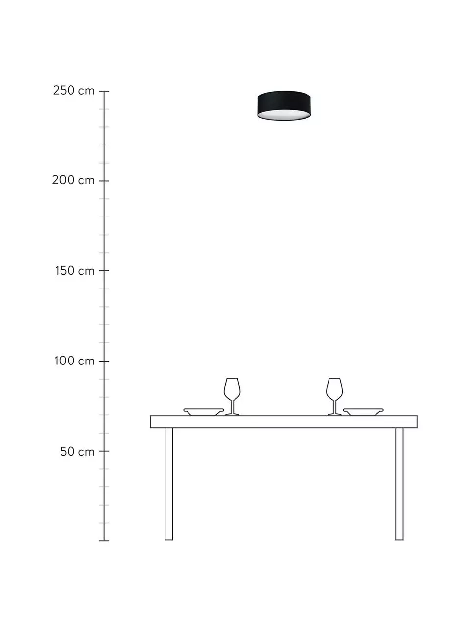 Handgefertigte Deckenleuchte Mika, Ø 30 x H 10 cm 6 Handgefertigte Deckenleuchte Mika, Ø 30 x H 10 cm – Bild 4