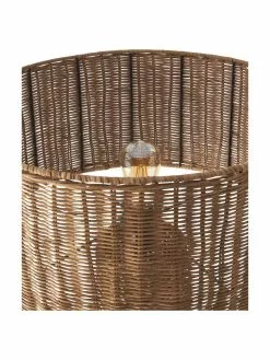 Westwing Collection Handgefertigte Design-Stehlampe Paolo aus Rattan, Ø 50 x H 150 cm -Leuchten Verkaufsladen Handgefertigte Design Stehlampe Paolo aus Rattan 3