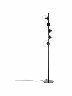 Westwing Collection Industrial-Stehlampe Casey aus Glas, Ø 40 x H 170 cm