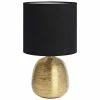 Markslöjd Keramik-Tischlampe Oscar in Schwarz-Gold, Ø 20 x H 39 cm 2 Markslöjd Keramik-Tischlampe Oscar in Schwarz-Gold, Ø 20 x H 39 cm -Leuchten Verkaufsladen Keramik Tischlampe Oscar in Schwarz Gold