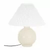 Westwing Collection Keramik-Tischlampe Vivid mit Plissee-Schirm, Ø 36 x H 40 cm -Leuchten Verkaufsladen Keramik Tischlampe Vivid mit Plissee Schirm