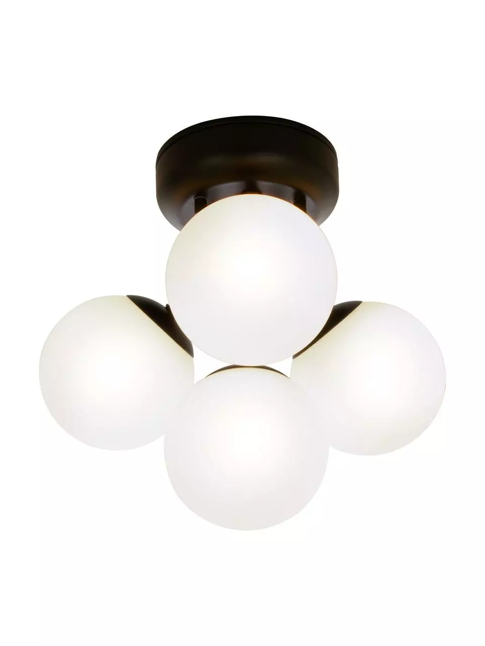 Kleine Bad-Deckenleuchte Nicosia mit Glasschirm, Ø 26 x H 26 cm 3 Kleine Bad-Deckenleuchte Nicosia mit Glasschirm, Ø 26 x H 26 cm