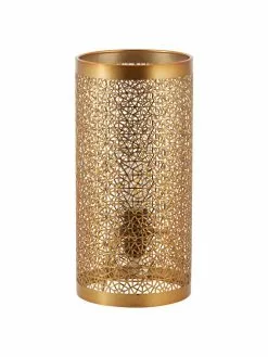 By Rydens Kleine Boho-Tischlampe Hermine aus Metall, Ø 14 x H 28 cm