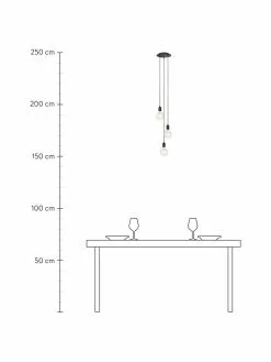 Markslöjd Kleine Cluster-Pendelleuchte Sky in Schwarz, Ø 25 cm -Leuchten Verkaufsladen Kleine Cluster Pendelleuchte Sky in Schwarz 3