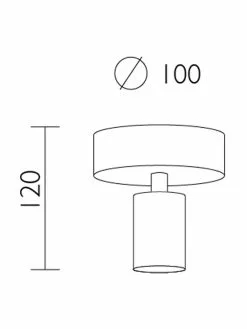 Kleine Deckenleuchte Cero, Ø 10 x H 12 cm -Leuchten Verkaufsladen Kleine Deckenleuchte Cero 5