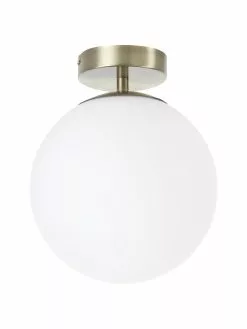 Westwing Collection Kleine Deckenleuchte Hitch aus Glas, Ø 25 x H 30 cm