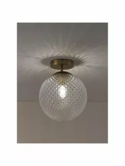 Westwing Collection Kleine Deckenleuchte Lorna aus Glas, Ø 25 x H 30 cm 12 Westwing Collection Kleine Deckenleuchte Lorna aus Glas, Ø 25 x H 30 cm -Leuchten Verkaufsladen Kleine Deckenleuchte Lorna aus Glas 4