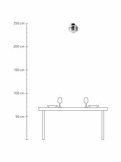 Kleine Deckenleuchte Vaso aus verspiegeltem Glas, Ø 25 x H 21 cm -Leuchten Verkaufsladen Kleine Deckenleuchte Vaso aus verspiegeltem Glas 3
