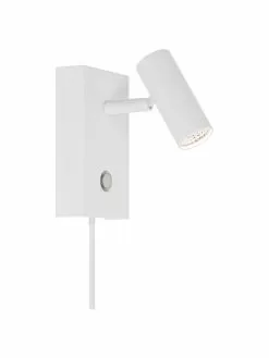 Nordlux Kleine Dimmbare LED-Wandleuchte Omari mit Stecker in Weiß, B 7 x H 12 cmNur noch wenige verfügbar
