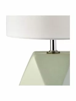 Searchlight Kleine Keramik-Tischlampe Sage in Salbeigrün, Ø 15 x H 31 cm -Leuchten Verkaufsladen Kleine Keramik Tischlampe Sage in Salbeigrun 4