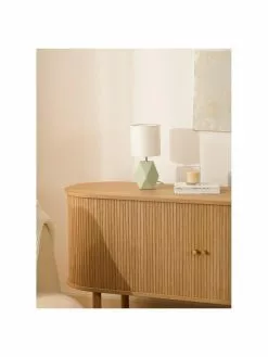 Searchlight Kleine Keramik-Tischlampe Sage in Salbeigrün, Ø 15 x H 31 cm -Leuchten Verkaufsladen Kleine Keramik Tischlampe Sage in Salbeigrun 5