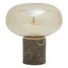 Westwing Collection Kleine Nachttischlampe Alma mit Marmorfuß, Ø 23 x H 24 cm -Leuchten Verkaufsladen Kleine Nachttischlampe Alma mit Marmorfuss