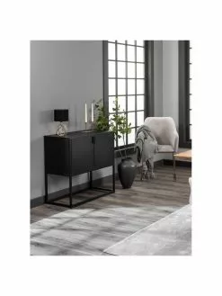 Kleine Nachttischlampe Phil in Schwarz-Gold, Ø 17 x H 31 cm -Leuchten Verkaufsladen Kleine Nachttischlampe Phil in Schwarz Gold 4