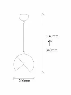 Kleine Pendelleuchte Berceste in Schwarz-Gold, Ø 20 cm -Leuchten Verkaufsladen Kleine Pendelleuchte Berceste in Schwarz Gold 2