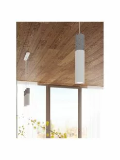 Kleine Pendelleuchte Edo aus Beton, Ø 6 x H 30 cm -Leuchten Verkaufsladen Kleine Pendelleuchte Edo aus Beton 5