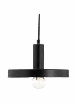 Kleine Pendelleuchte Garni in Schwarz, Ø 25 x H 15 cm -Leuchten Verkaufsladen Kleine Pendelleuchte Garni in Schwarz 5