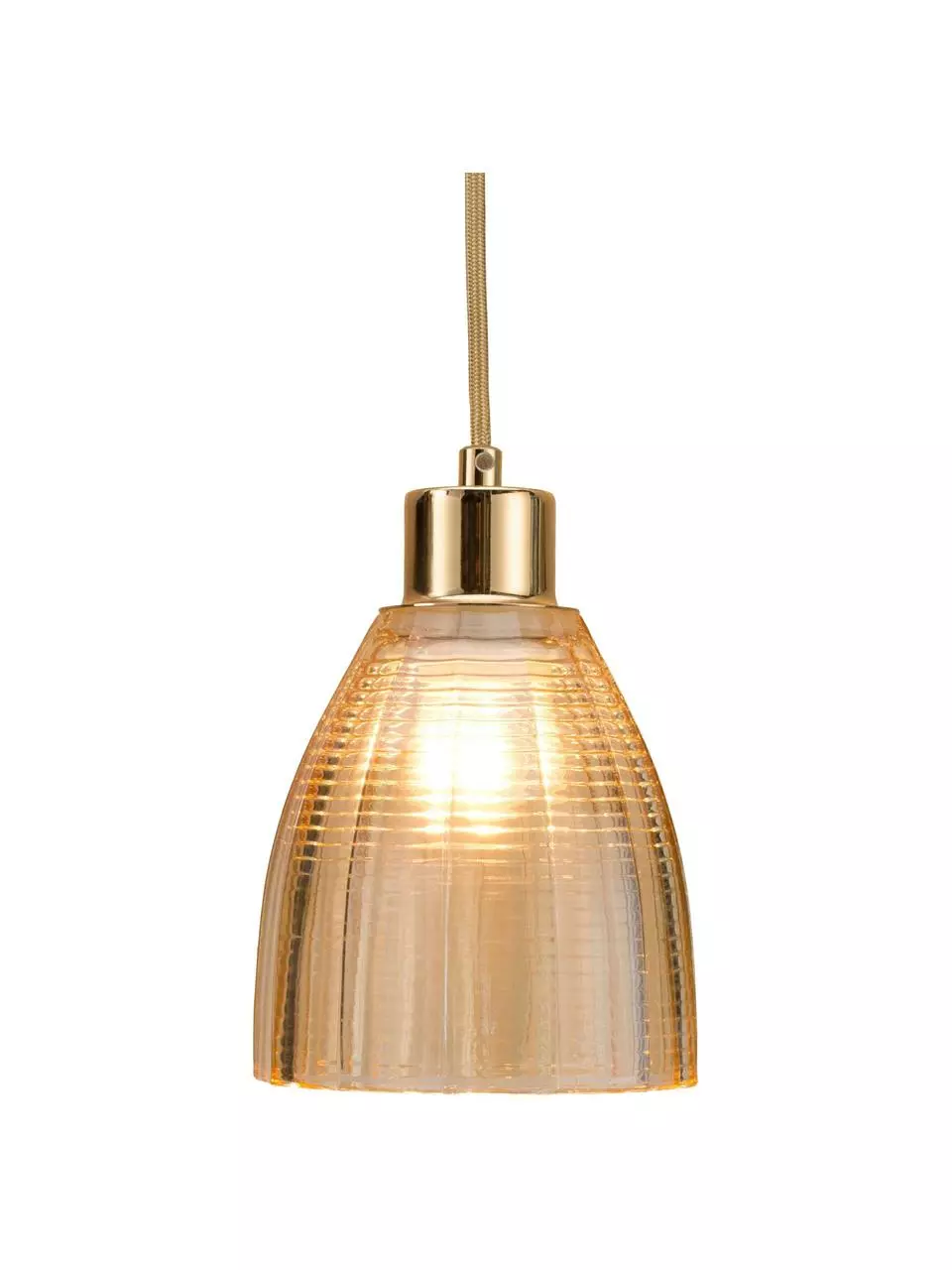 Pauleen Kleine Pendelleuchte Gleaming Gold aus Glas, Ø 13 x H 14 cm 6 Pauleen Kleine Pendelleuchte Gleaming Gold aus Glas, Ø 13 x H 14 cm – Bild 4