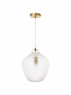 Westwing Collection Kleine Pendelleuchte Lee aus Glas, Ø 27 x H 33 cm -Leuchten Verkaufsladen Kleine Pendelleuchte Lee aus Glas 3