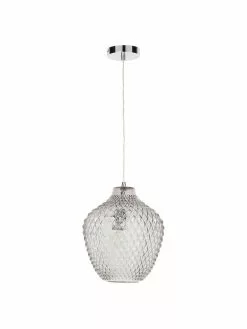 Westwing Collection Kleine Pendelleuchte Lee aus getöntem Glas, ∅ 27 x H 33 cm -Leuchten Verkaufsladen Kleine Pendelleuchte Lee aus getontem Glas 2