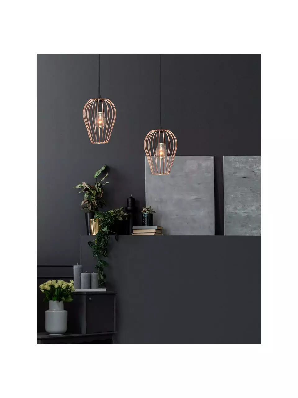 Kleine Pendelleuchte Sage in Kupfer, Ø 17 x H 21 cm 4 Kleine Pendelleuchte Sage in Kupfer, Ø 17 x H 21 cm – Bild 2